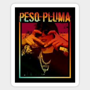 Peso pluma | Retro poster Sticker